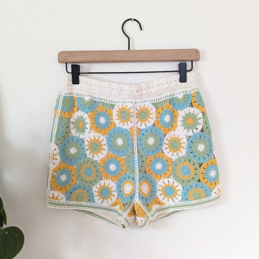 OPULLENCE | Crochet Knit Shorts | Bohemian | Beach - Picture 1 of 6